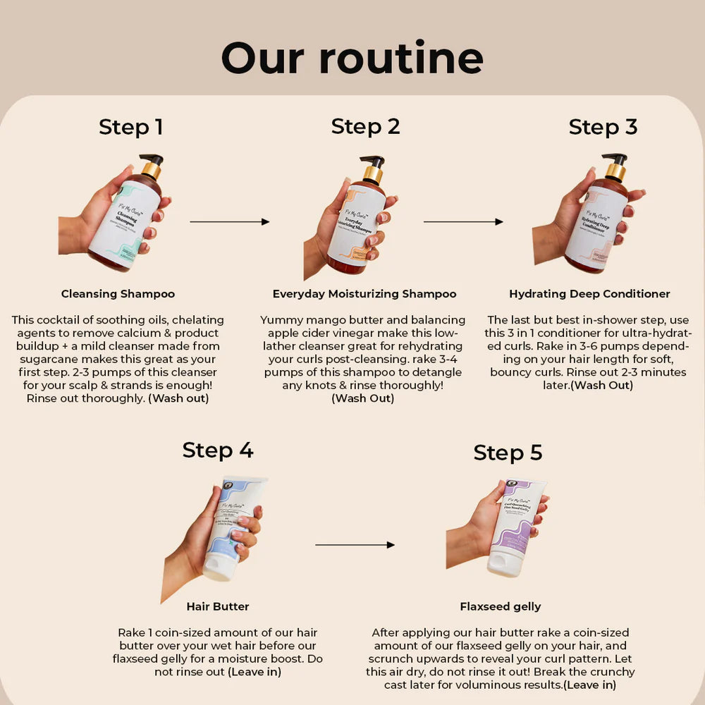 Fix My Curls Moisture Styling Duo: Quenching Hair Butter & Quenching Flax Seed Gelly