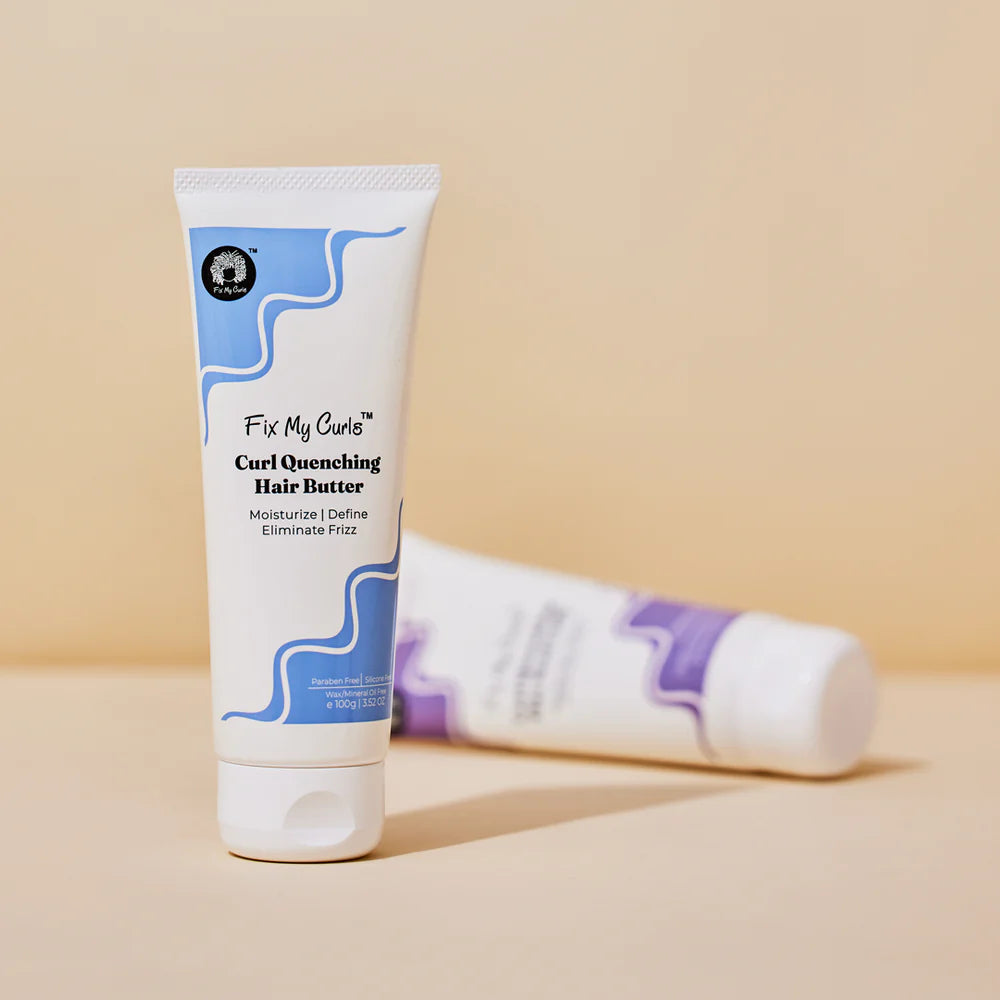 Fix My Curls Moisture Styling Duo: Quenching Hair Butter & Quenching Flax Seed Gelly