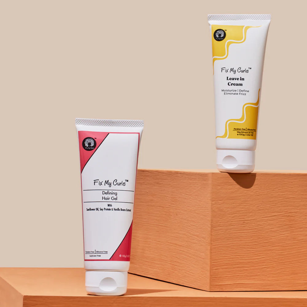 Fix My Curls Protein Duo: Leave-In Cream & Defining Gel