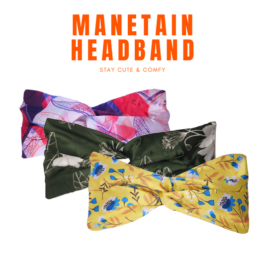 Manetain Pattern Satin Headband – The Perfect Blend of Style & Hair Care!