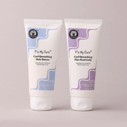 Fix My Curls Moisture Styling Duo: Quenching Hair Butter & Quenching Flax Seed Gelly 50ml