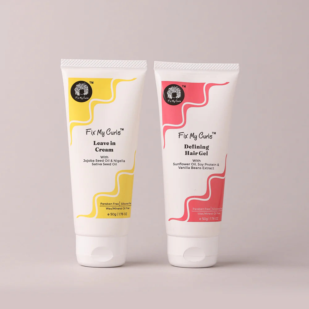 Fix My Curls Protein Duo: Leave-In Cream & Defining Gel