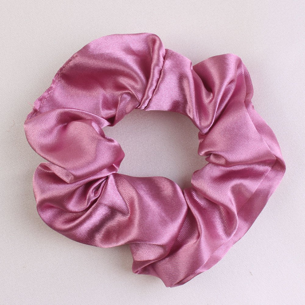 Luxurious Satin Silk Scrunchies: Gentle Care for Your Hair - Size M