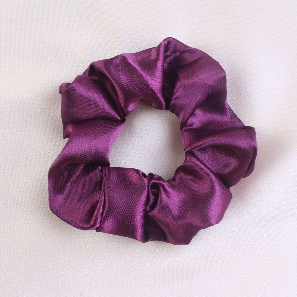 Luxurious Satin Silk Scrunchies: Gentle Care for Your Hair - Size M